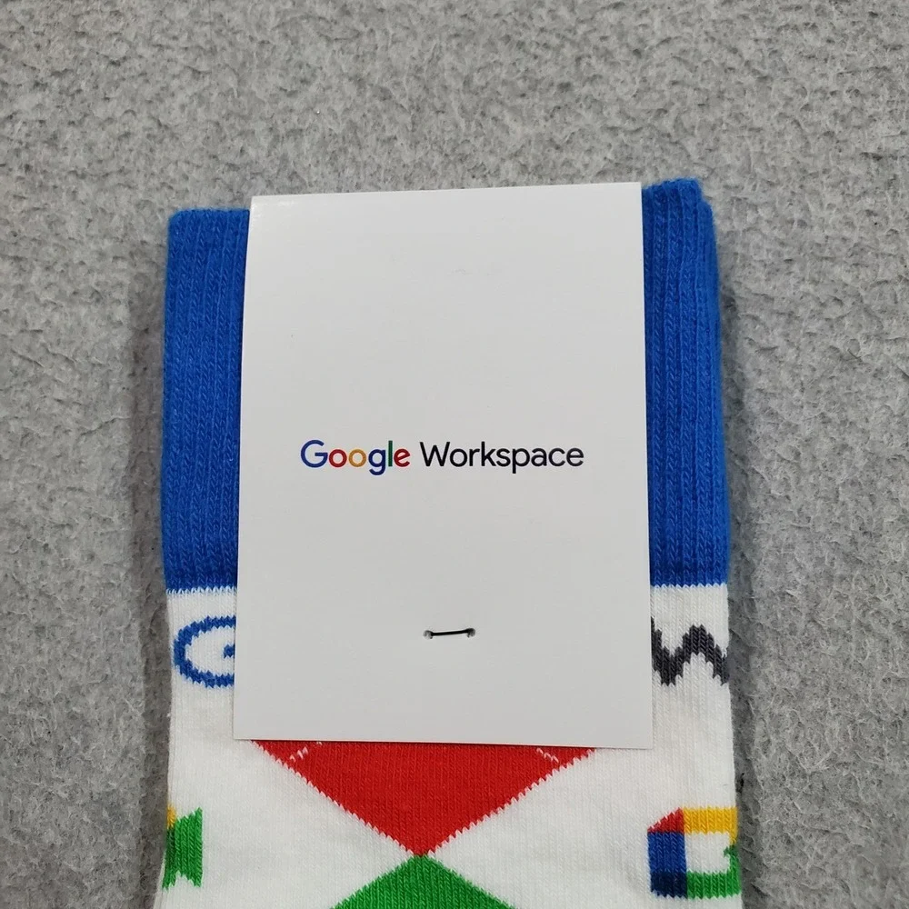 Sock Club Men Socks OS Blue Google Geometric Diamond 2 Pairs NWT